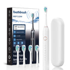 Cross-border special new electric toothbrush adult household 6-speed soft bristle intelligent sonic toothbrush